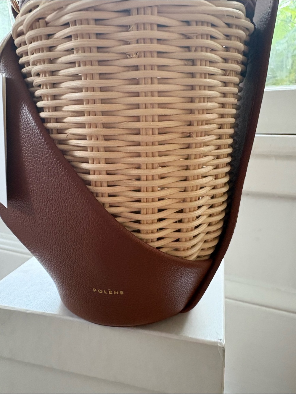 Polène Yké Basket Bag - Dark Brown / Tan - NWT ✨ - Picture 3 of 9